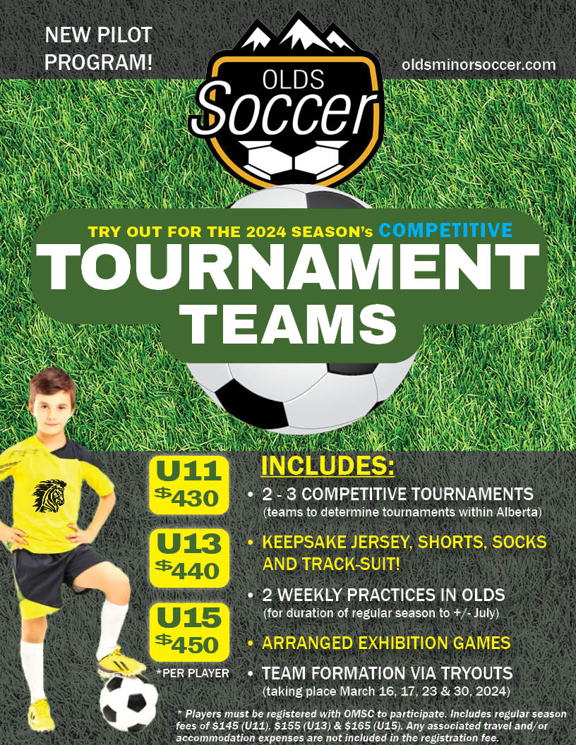 Olds Soccer Tournament Team Poster